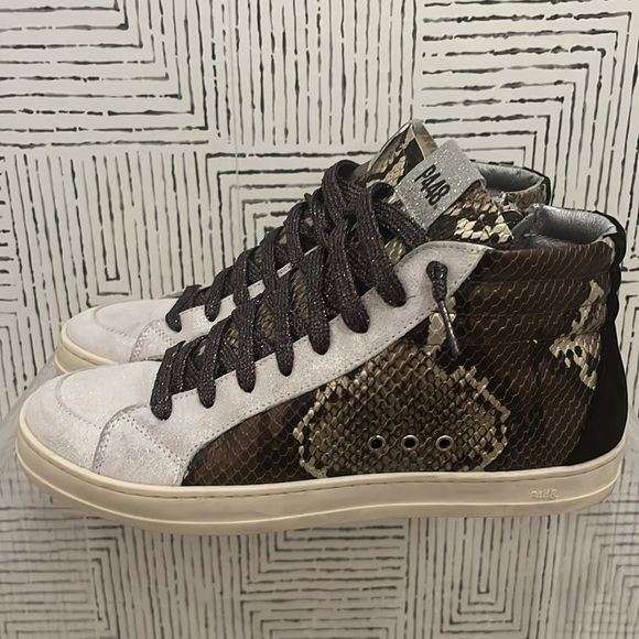 Sparkly P448 mixed material high tops! - Picture 3 of 9